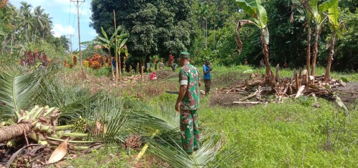 1. Koramil Pantai Timur Bersinergi Wujudkan Lingkungan yang Asri