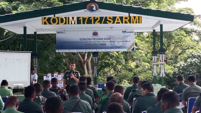 1. ASABRI Cabang Jayapura Sosialisasikan Program di Kodim Sarmi
