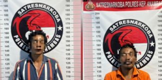 Kasat Narkoba Polres Kepulauan Anambas Berhasil Tangkap Dua Pelaku Tindak Pidana Narkoba