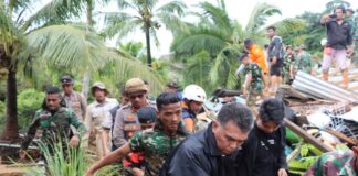 Dari Awal Bencana Longsor, Bupati dan Wabup Natuna Tetap Berada di Serasan