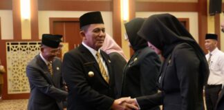 Gubernur Lantik 135 Pejabat Eselon II, III dan IV Dilingkungan Pemprov Kepri