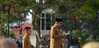 Pimpin Apel Gabungan, Bupati Tanah Datar Ajak ASN Tingkatkan Amal Ibadah Selama Ramadhan