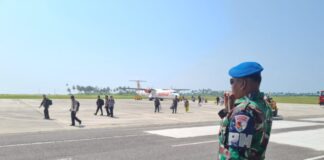 Jelang Lebaran, Danlanud Buka Posko Keamanan Terpadu di Bandara RSA Natuna