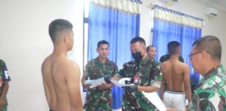 Perbatasan Indonesia, Danlanud RSA Pimpin Sidang Pemantauan Akhir Calon Siswa Bintara TNI AU