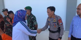 Bersama Bupati, Wakapolres Natuna Sambut Kunjungan Wagub Kepri dan Walikota Batam
