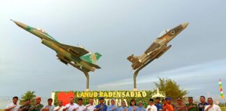 Tengah Asean, Danlanud RSA Wakili KASAU Meresmikan Monumen Pesawat