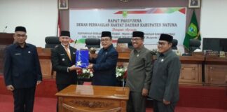 Ketua DPRD Natuna Gelar Rapat Paripurna Ranperda 2023