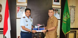 Awal Tugas, Danlanud RSA Bersilahturahmi ke Kantor Bupati Natuna