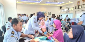 Hari Bakti ke-76 TNI AU, Danlanud Perbatasan Gelar Bakti Kesehatan