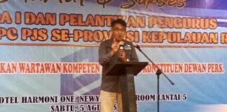 Lantik DPD/DPC se-Kepri, Ketum PJS: Organisasi Awak Media Ini Telah Terbentuk di 27 Provinsi