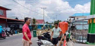 Seberang Lautan, Bupati Natuna Tinjau Pekerjaan Proyek Peningkatan Jalan
