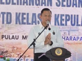 Menko AHY Resmikan Pelayaran Kapal Roro ke Kuala Maras, Kepulauan Anambas