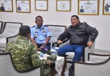 Kunjungi Natuna, Menhan RI Disambut Danlanud RSA Sampaikan Pesan Strategis