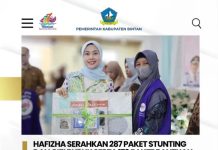 Ketua PPK Bintan Serahkan 287 Paket Stunting dan 179 Paket Bantuan Peralatan Posyandu