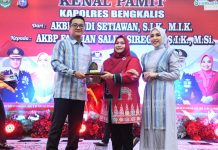 Kenal Pamit Kapolres Bengkalis, Bupati Kasmarni Apresiasi AKBP Budi dan Sambut Hangat AKBP Fahrian