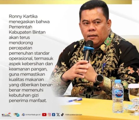 Rapat Evaluasi MBG Kepri, Kasatgas: Bintan Siap Optimalkan Layanan