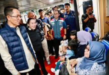 Dini Hari Pantau Arus Mudik, Amsakar-Li Claudia Doakan Perjalanan Warga Batam Aman ke Kampung Halaman