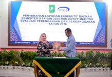 Bupati Bengkalis Terima Laporan Eksekutif Daerah Semester II dari BPKP Riau