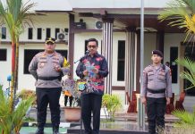 Bersama Kapolres, Sekda Natuna Pimpin Apel Gelar Pasukan Operasi Ketupat Seligi 2026
