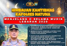 Jelang Lebaran 1447 Hijriyah, Ini Pesan Kapolres Natuna