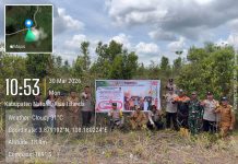 Pasang Spanduk Stop Karhutla, Polres Natuna Ajak Masyarakat Jaga Lingkungan