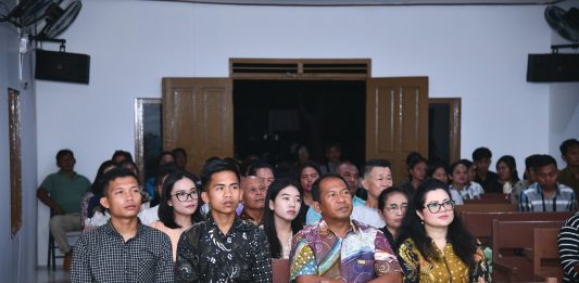 Danlanud RSA Natuna dan Istri Hadiri Ibadah Sabtu Teduh di Gereja Bukit Kasih