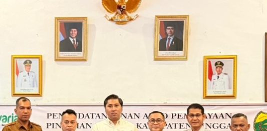 Pemkab Lingga Tandatangan Pembiayaan Pinjaman dengan BRK Syariah Daik Lingga