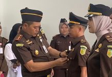 Lantik Pejabat Eselon III dan IV, Kajari Kepulauan Anambas Harap Terapkan Penegakan Hukum Berkeadilan