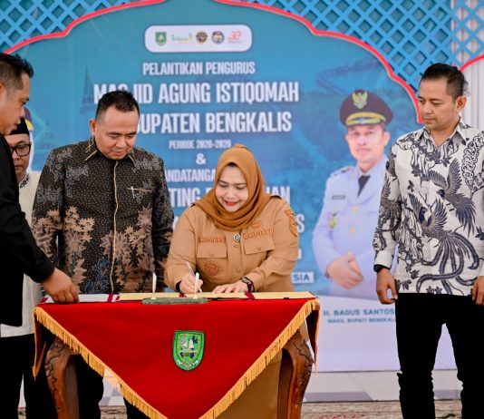 Modernisasi Layanan, Bupati Kasmarni Terapkan Kebijakan E-Ticketing di Pelabuhan Roro Bengkalis