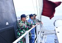 Dampingi Pangkogabwilhan I, Danlanud RSA Tinjau Operasi Tempur di Laut Natuna Utara