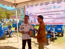 Bupati Kepulauan Anambas Ucapkan Terimakasih Atas Dana CSR Bank Riau Kepri
