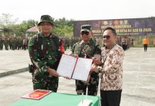 Penutupan TMMD ke-128 di Pinggir, Sekda Bengkalis Apresiasi Sinergi TNI dan Pemerintah Daerah