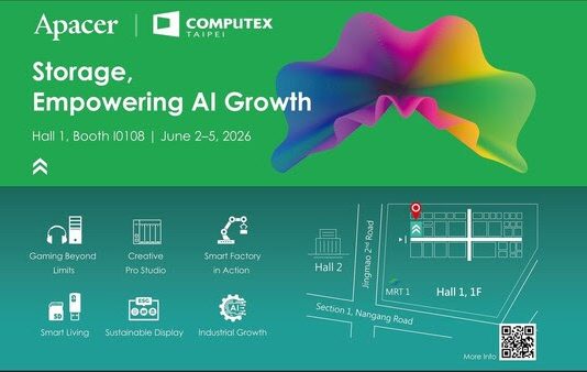 COMPUTEX 2026, Apacer Technology Hadirkan Berbagai Inovasi Terbaru