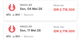 Janji Tiket Pesawat Natuna “Maju” ke Batam Murah, Nyatanya Stabil Mahal, Rata-rata Rp2,7 Jutaan (3)