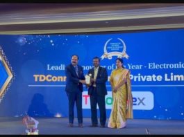 India MSME Awards 2026, TDConnex Raih Anugerah Leading Innovator of the Year Electronics