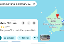 Klik Google Maps, Natuna, Ibukota Provinsi Kepri