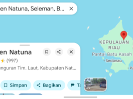 Klik Google Maps, Natuna, Ibukota Provinsi Kepri