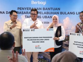 Bank BNI Serahkan CSR Elektronik ke Pelabuhan Bulang Linggi