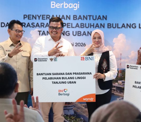 Bank BNI Serahkan CSR Elektronik ke Pelabuhan Bulang Linggi