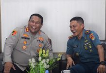 Kunjungan Kapolres Kepulauan Anambas, Danlanal Tarempa: Sinergitas Perlu Terus Dijaga di Perbatasan