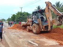 Viral di Protes Warga, Jalan Agro Kampung Banjar Baru Langsung Diperbaiki Pemda