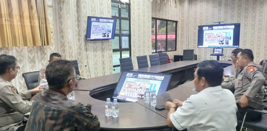Lewat Zoom Meeting, Polres Natuna Hadiri Pelantikan Pengurus KBPP Polri di Jakarta