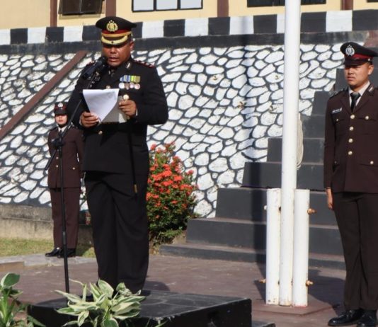 Hari Bhayangkara ke-80, Kapolres Kepulauan Anambas Bacakan Amanat Presiden RI