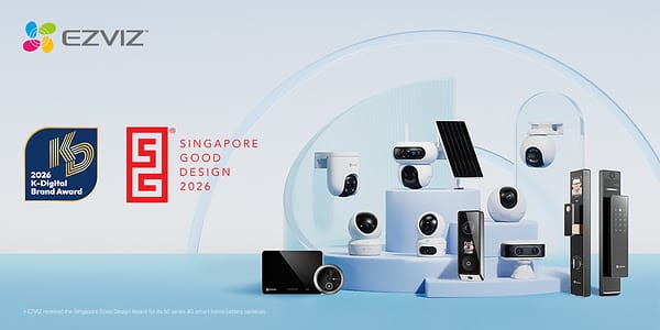 EZVIZ Raih Dua Penghargaan, K-Digital Brand Award dan Singapore Good Design Award