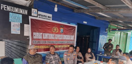 Jumat Curhat Kamtibmas, Polsek Bunguran Barat Fokus Cegah Karhutla dan Kekerasan Anak