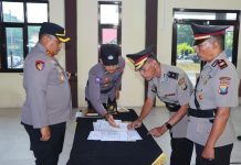 Kapolres Natuna Sertijab Sejumlah Pejabat Utama