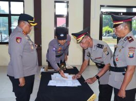 Kapolres Natuna Sertijab Sejumlah Pejabat Utama