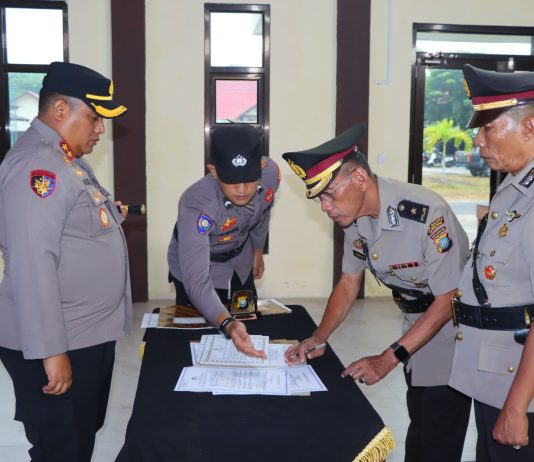 Kapolres Natuna Sertijab Sejumlah Pejabat Utama