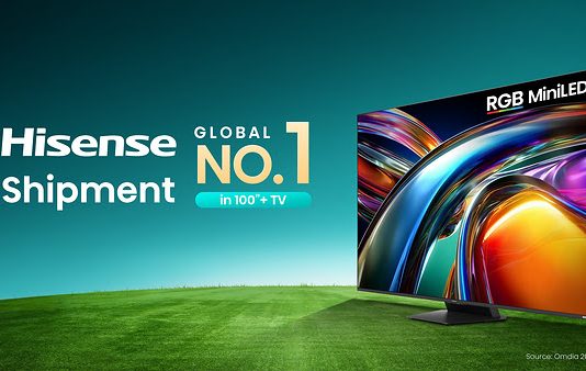 Semester I-2026, Hisense Pimpin Pasar Global TV 100 Inci ke Atas