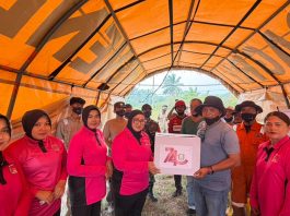 Tiga Wilayah Dipadamkan, Ketua Bhayangkari Natuna Beri Bantuan Apresiasi ke Pejuang Karhutla Posko Batubi